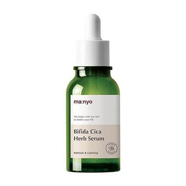 MANYO УСПОКАИВАЮЩАЯ СЫВОРОТКА ПРОТИВ ВОСПАЛЕНИЙ BIFIDA CICA HERB SERUM